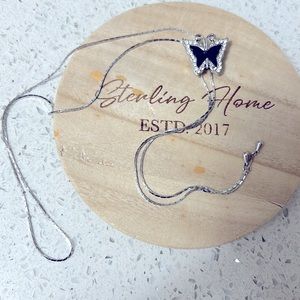 sterling silver butterfly 🦋 necklace